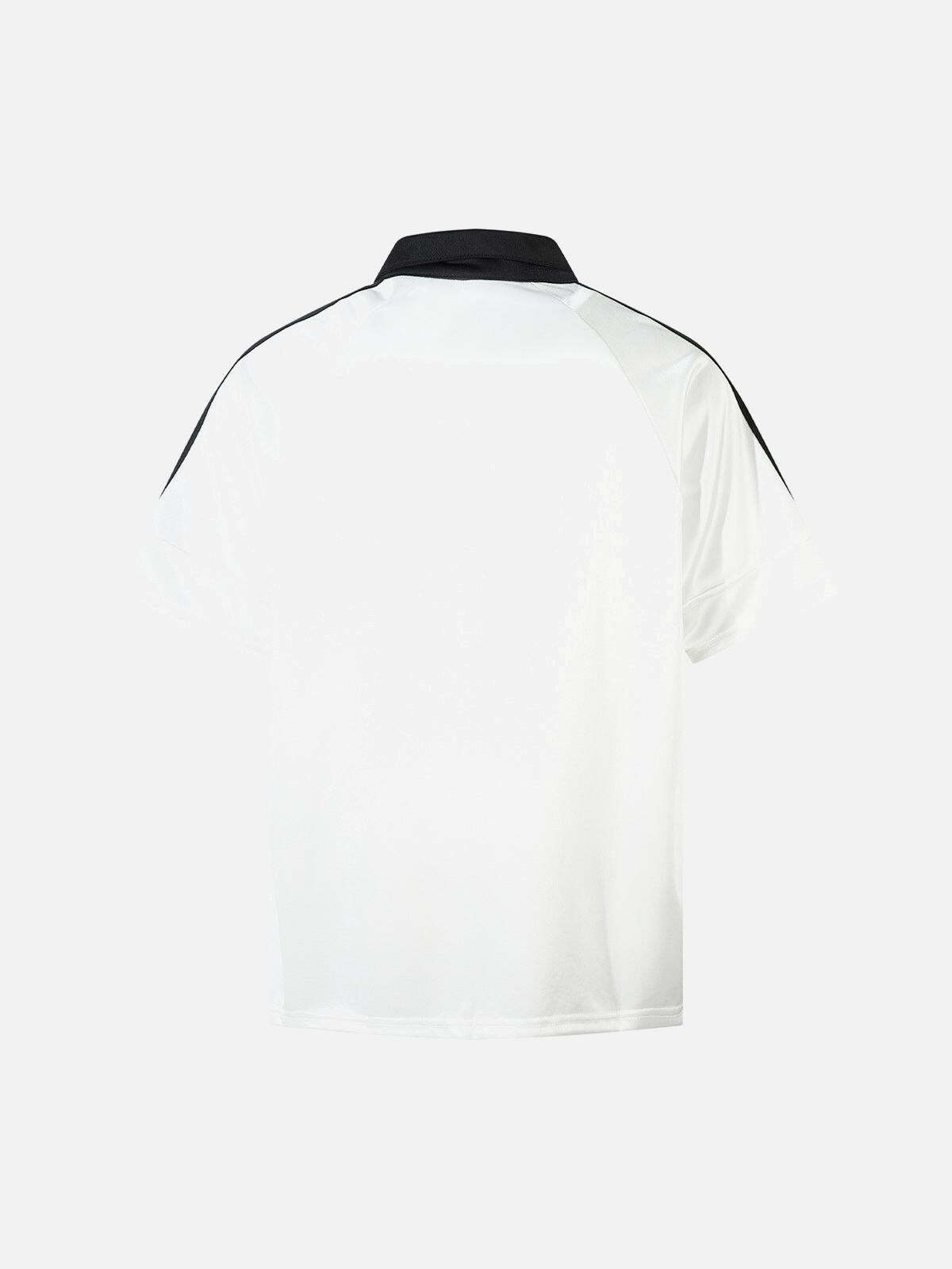 Concert Outfit Street Flame Embroidery POLO T-Shirt Concert Outfit Street Flame Embroidery POLO T-Shirt