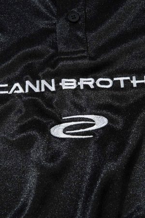 Concert Outfit Street Flame Embroidery POLO T-Shirt