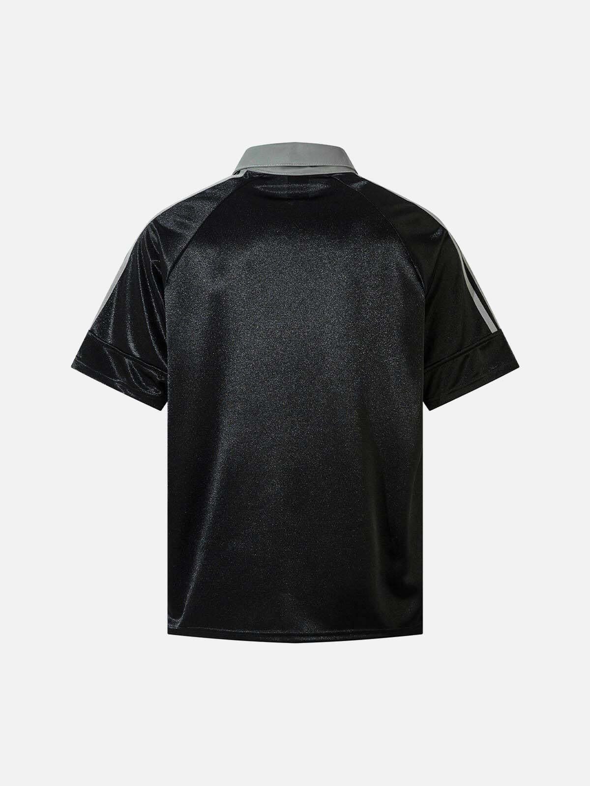 Concert Outfit Street Flame Embroidery POLO T-Shirt Concert Outfit Street Flame Embroidery POLO T-Shirt