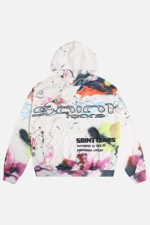 Concert Outfit Street Graffiti Hooded Sweatshirt