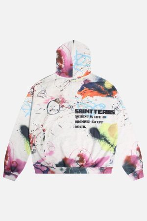 Concert Outfit Street Graffiti Hooded Sweatshirt