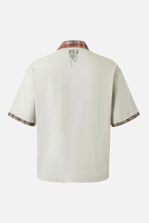 Concert Outfit Street Graffiti POLO Lapel Shirt