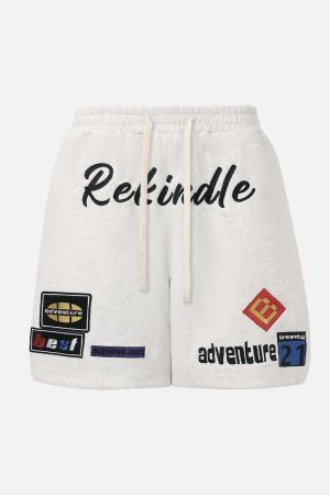 Concert Outfit Street Graphic Drawstring Shorts