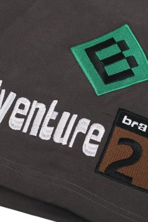 Concert Outfit Street Graphic Drawstring Shorts