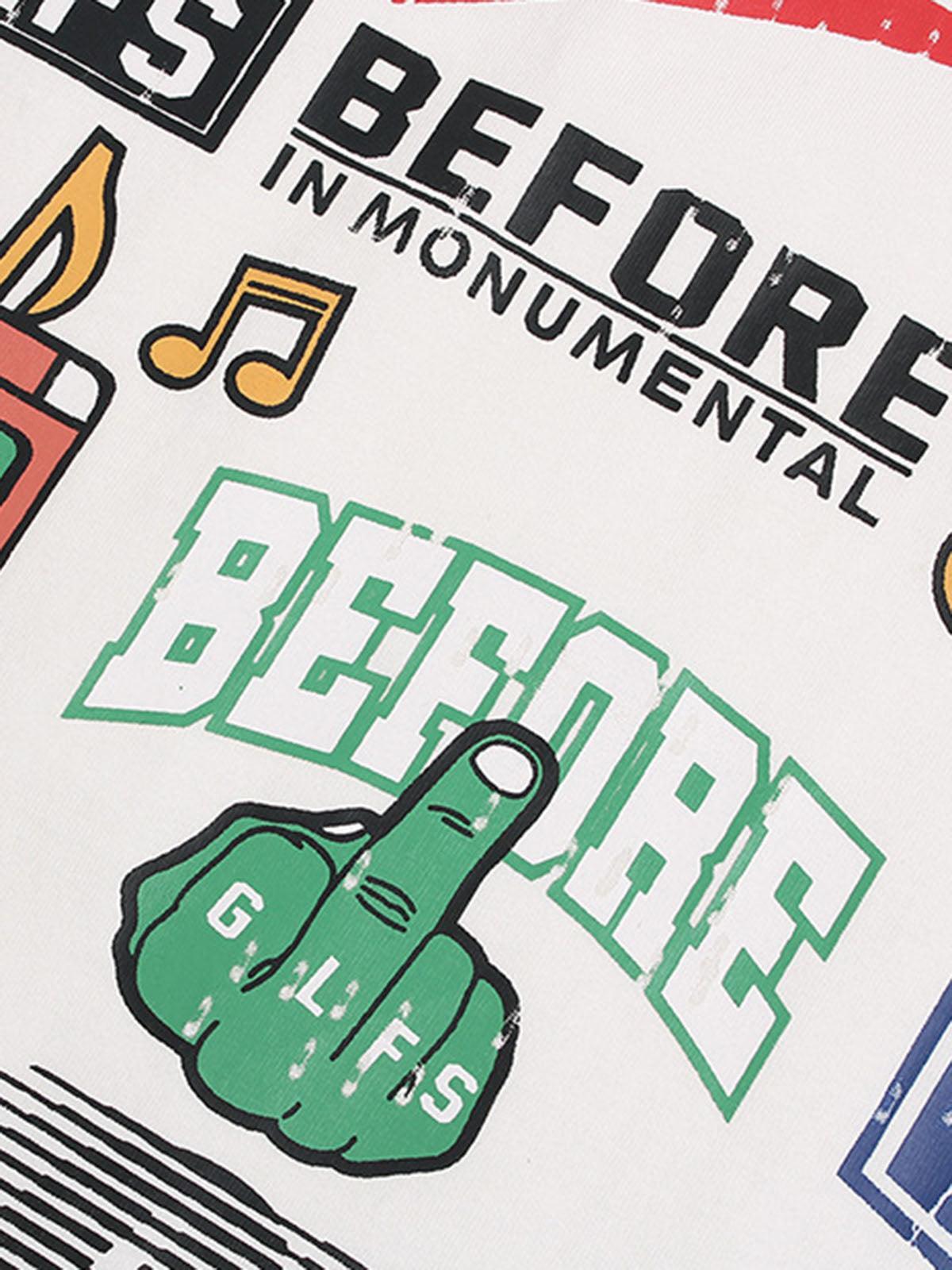 Concert Outfit Street Graphic Print T-Shirt Concert Outfit Street Graphic Print T-Shirt