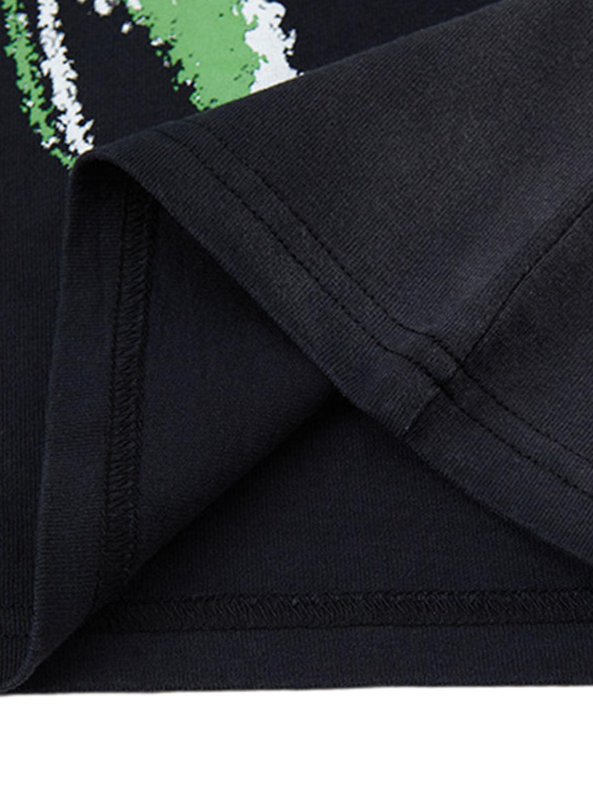 Concert Outfit Street Graphic Spray Print Necklace T-Shirt Concert Outfit Street Graphic Spray Print Necklace T-Shirt