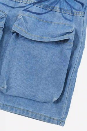 Concert Outfit Street Hand-Painted Graffiti Wide-Leg Jeans