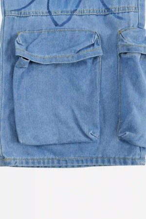 Concert Outfit Street Hand-Painted Graffiti Wide-Leg Jeans