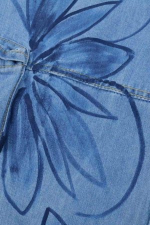 Concert Outfit Street Hand-Painted Graffiti Wide-Leg Jeans