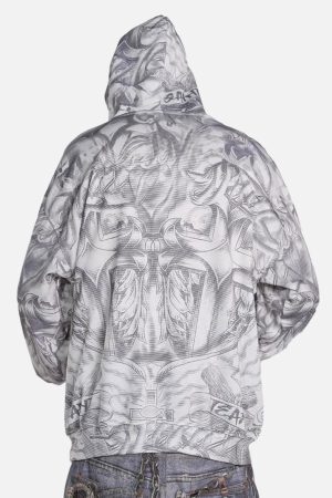 Concert Outfit Street Hand-Painted Zip Up Hoodie