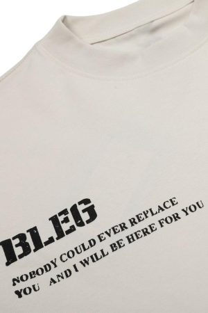 Concert Outfit Street Hip-Hop Portrait Print T-Shirt