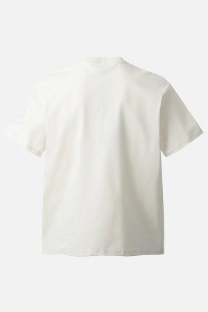 Concert Outfit Street Hip-Hop Portrait Print T-Shirt