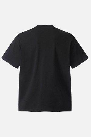 Concert Outfit Street Hip-Hop Portrait Print T-Shirt