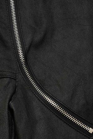 Concert Outfit Street Hip-Hop Structure Zipper Design Washed Jeans