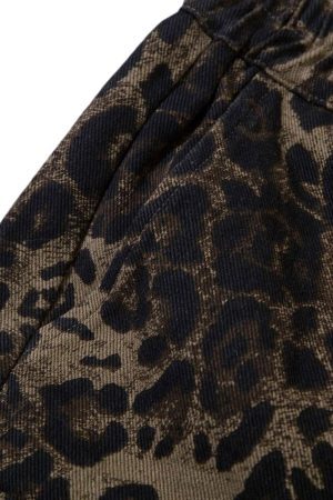 Concert Outfit Street Leopard Print Shorts