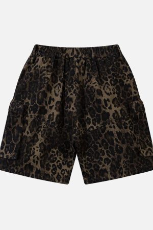 Concert Outfit Street Leopard Print Shorts