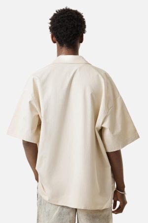 Concert Outfit Street Letter Print Short Sleeve Shirt