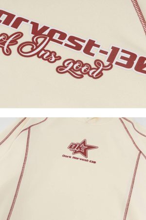 Concert Outfit Street Line Assemble Print Hoodie