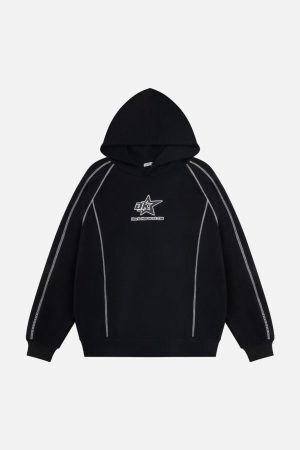 Concert Outfit Street Line Assemble Print Hoodie