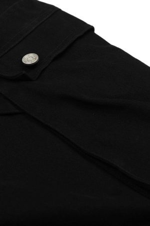 Concert Outfit Street Multi-Pocket Pleated Cargo Jorts