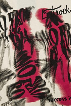 Concert Outfit Street Necklace Graffiti Spray-Painted Vest