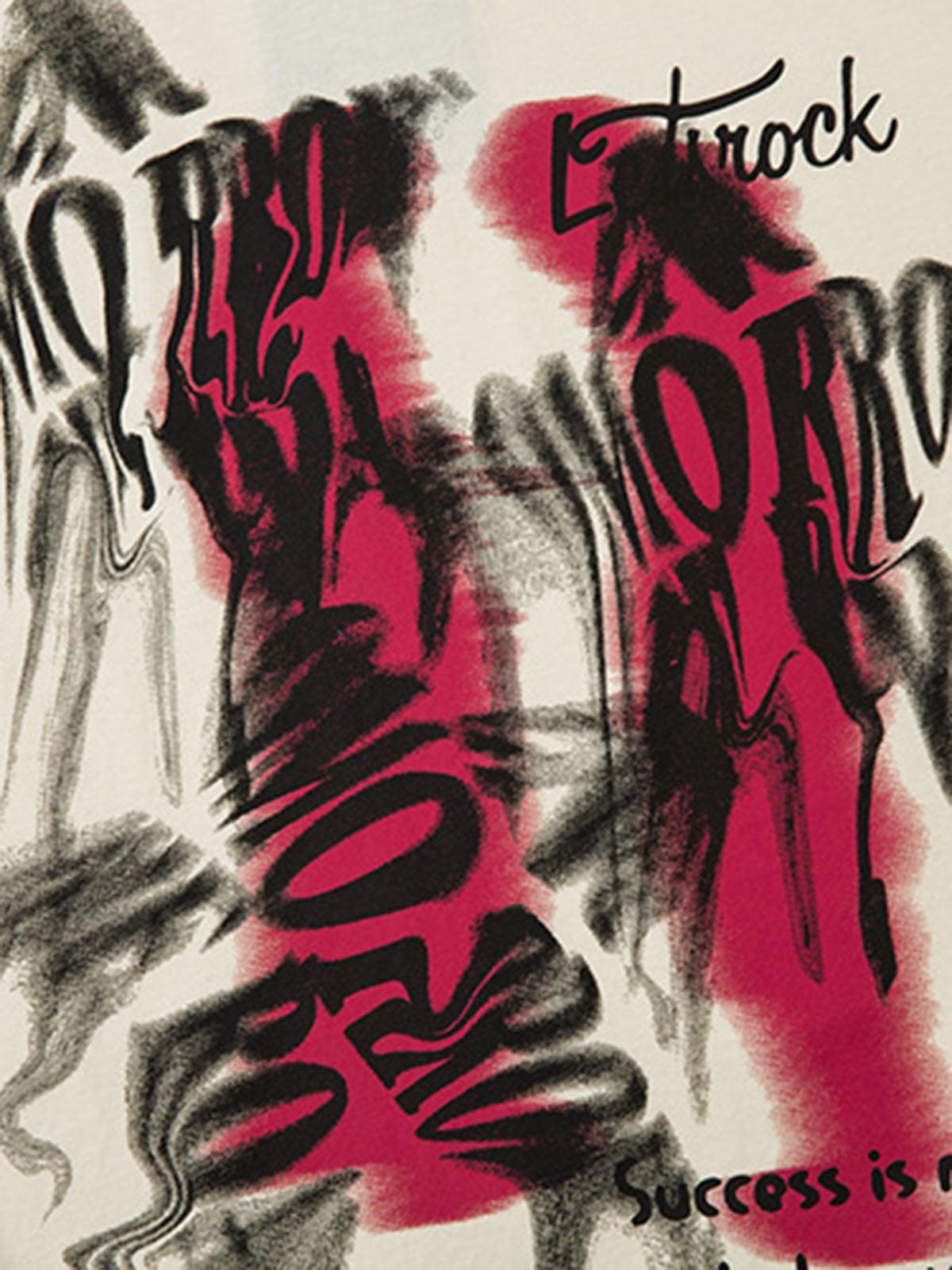 Concert Outfit Street Necklace Graffiti Spray-Painted Vest Concert Outfit Street Necklace Graffiti Spray-Painted Vest