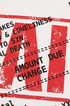 Concert Outfit Street PAID Letter Slogan T-Shirt