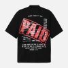 Concert Outfit Street PAID Letter Slogan T-Shirt