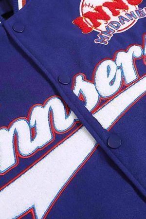 Concert Outfit Street Patchwork Embroidered Baseball Jacket