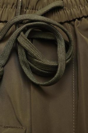 Concert Outfit Street Patchwork Personalized Multi-Pocket Shorts