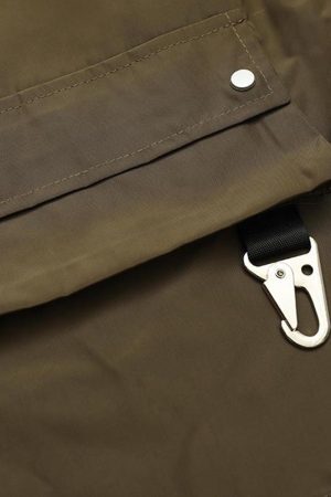 Concert Outfit Street Patchwork Personalized Multi-Pocket Shorts