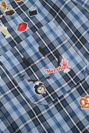 Concert Outfit Street Retro Cleanfit Plaid Shirt