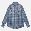 Concert Outfit Street Retro Cleanfit Plaid Shirt
