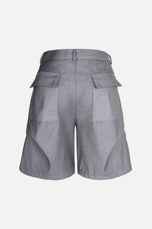 Concert Outfit Street Retro Pleated Rivet Shorts