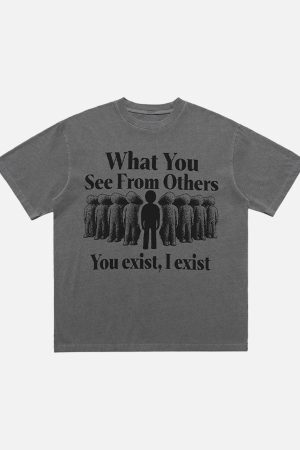 Concert Outfit Street Retro Portrait Letter Print T-Shirt