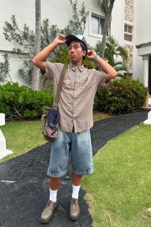 Concert Outfit Street Reversible Short-Sleeved Shirt