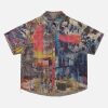 Concert Outfit Street Reversible Short-Sleeved Shirt