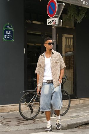 Concert Outfit Street Reversible Short-Sleeved Shirt