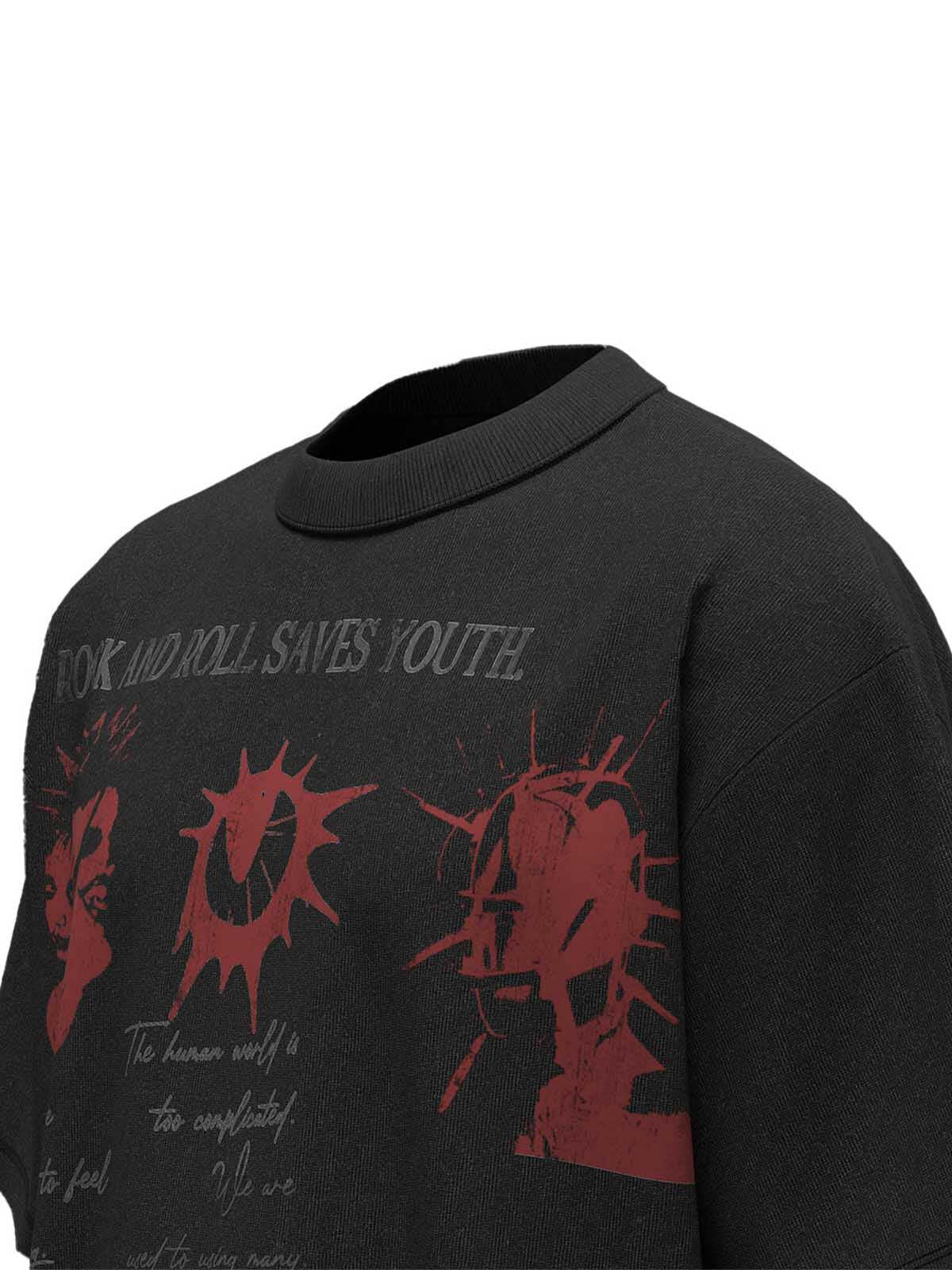 Concert Outfit Street Rock & Roll Graphic T-Shirt Concert Outfit Street Rock & Roll Graphic T-Shirt