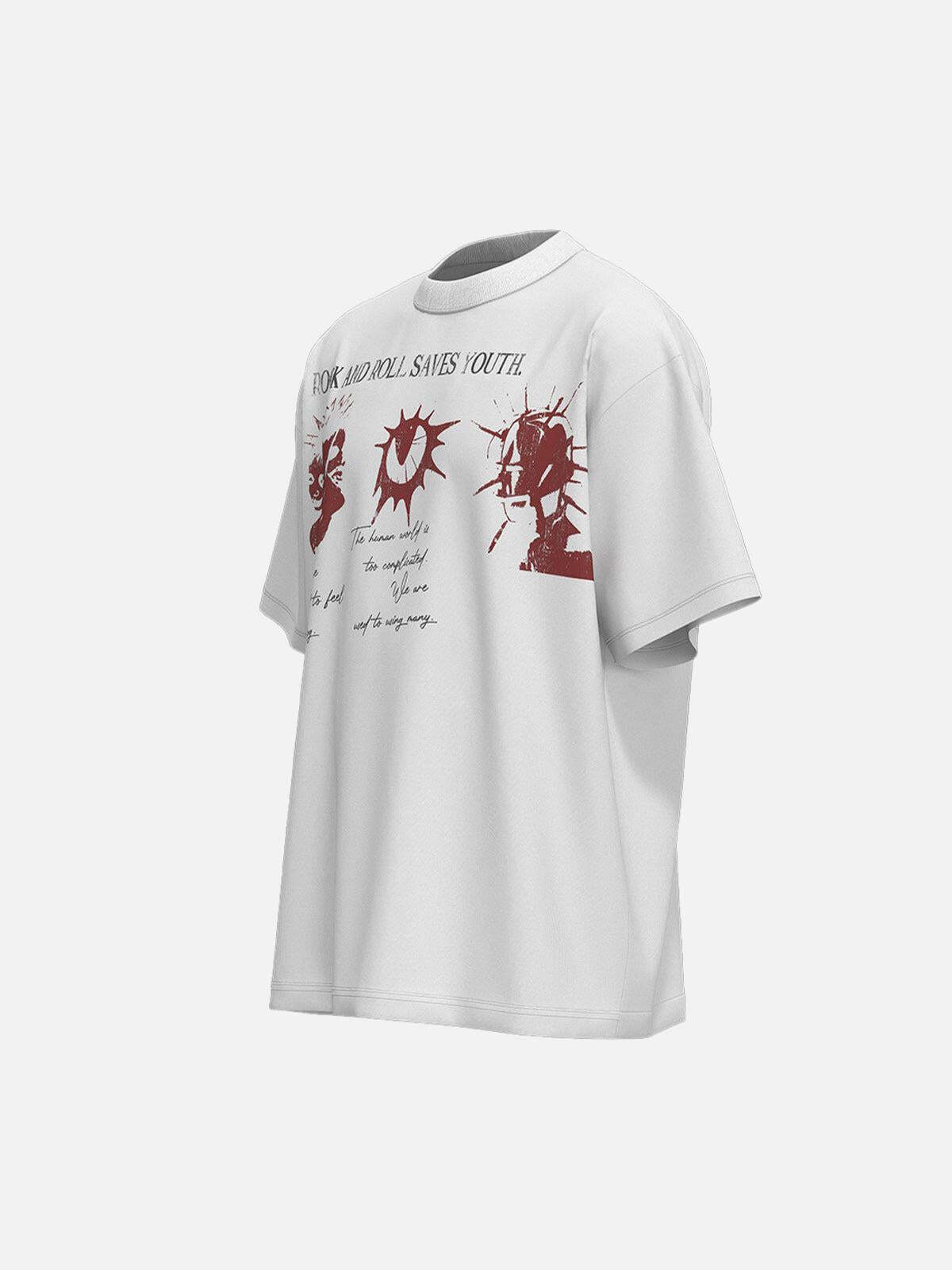 Concert Outfit Street Rock & Roll Graphic T-Shirt Concert Outfit Street Rock & Roll Graphic T-Shirt