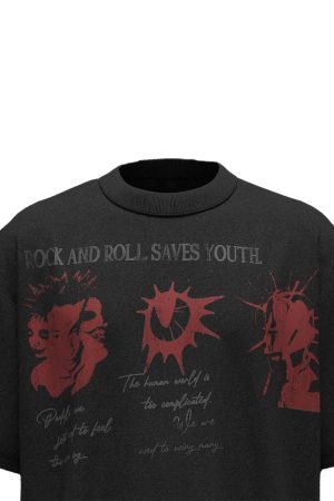 Concert Outfit Street Rock & Roll Graphic T-Shirt