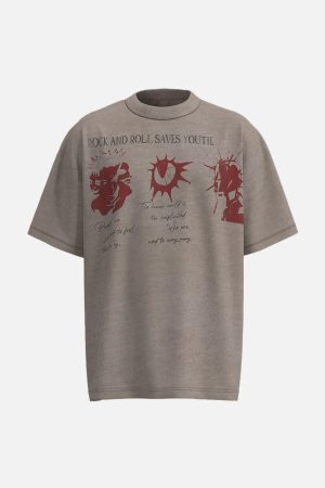 Concert Outfit Street Rock & Roll Graphic T-Shirt