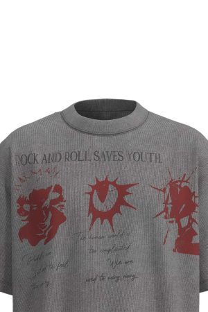 Concert Outfit Street Rock & Roll Graphic T-Shirt