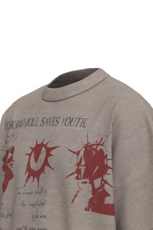 Concert Outfit Street Rock & Roll Graphic T-Shirt