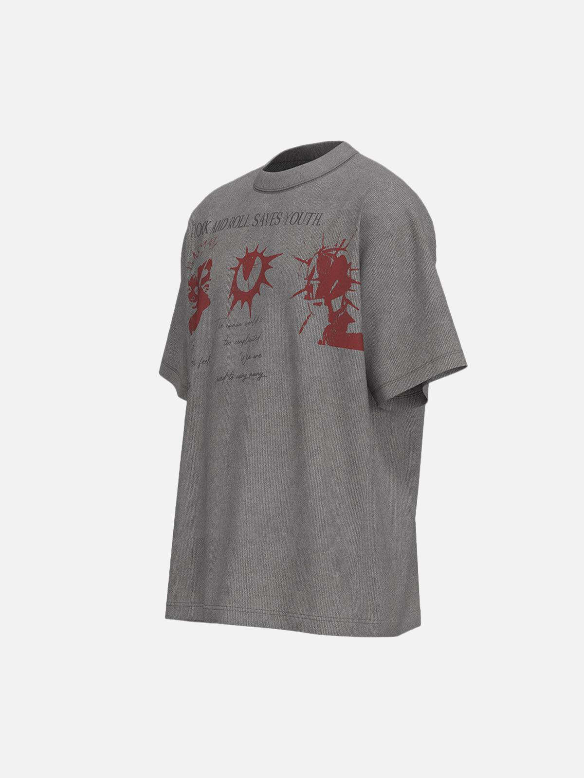 Concert Outfit Street Rock & Roll Graphic T-Shirt Concert Outfit Street Rock & Roll Graphic T-Shirt