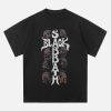 Concert Outfit Street Skull Graphic T-Shirt