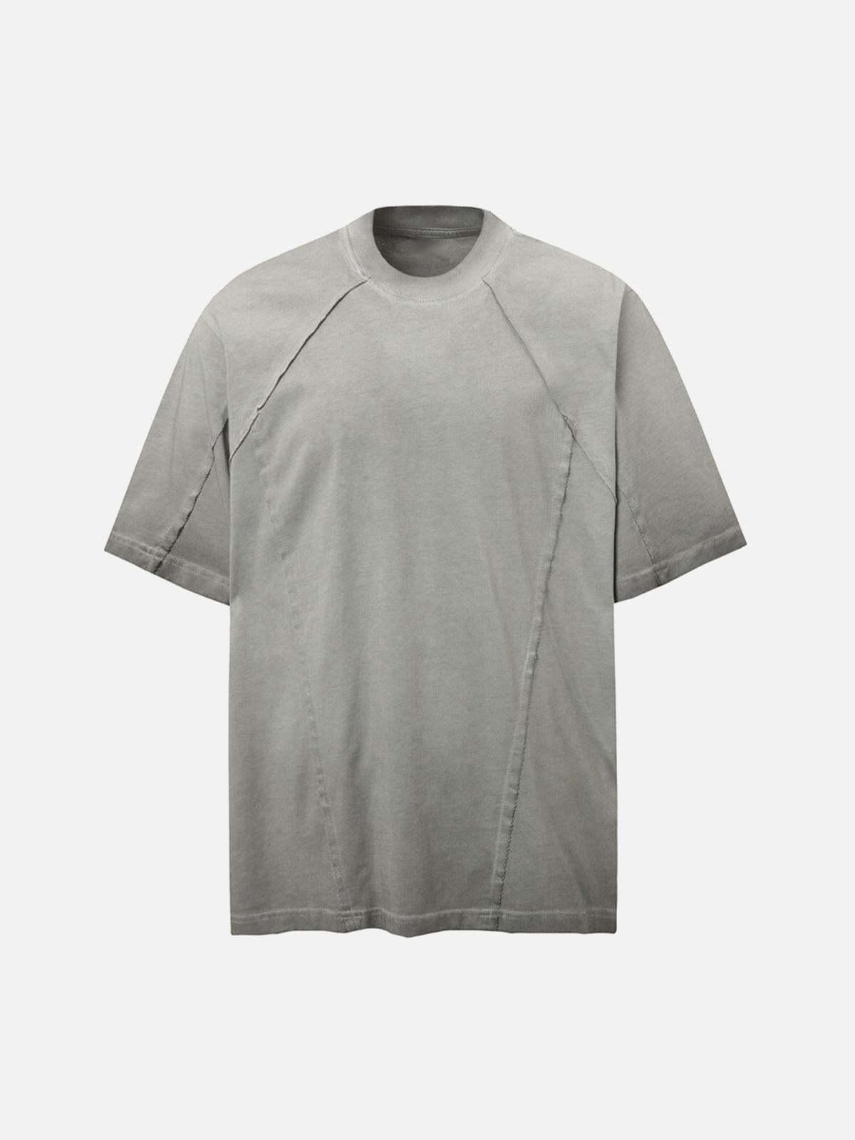 Concert Outfit Street Split Studded Patch T-Shirt Concert Outfit Street Split Studded Patch T-Shirt