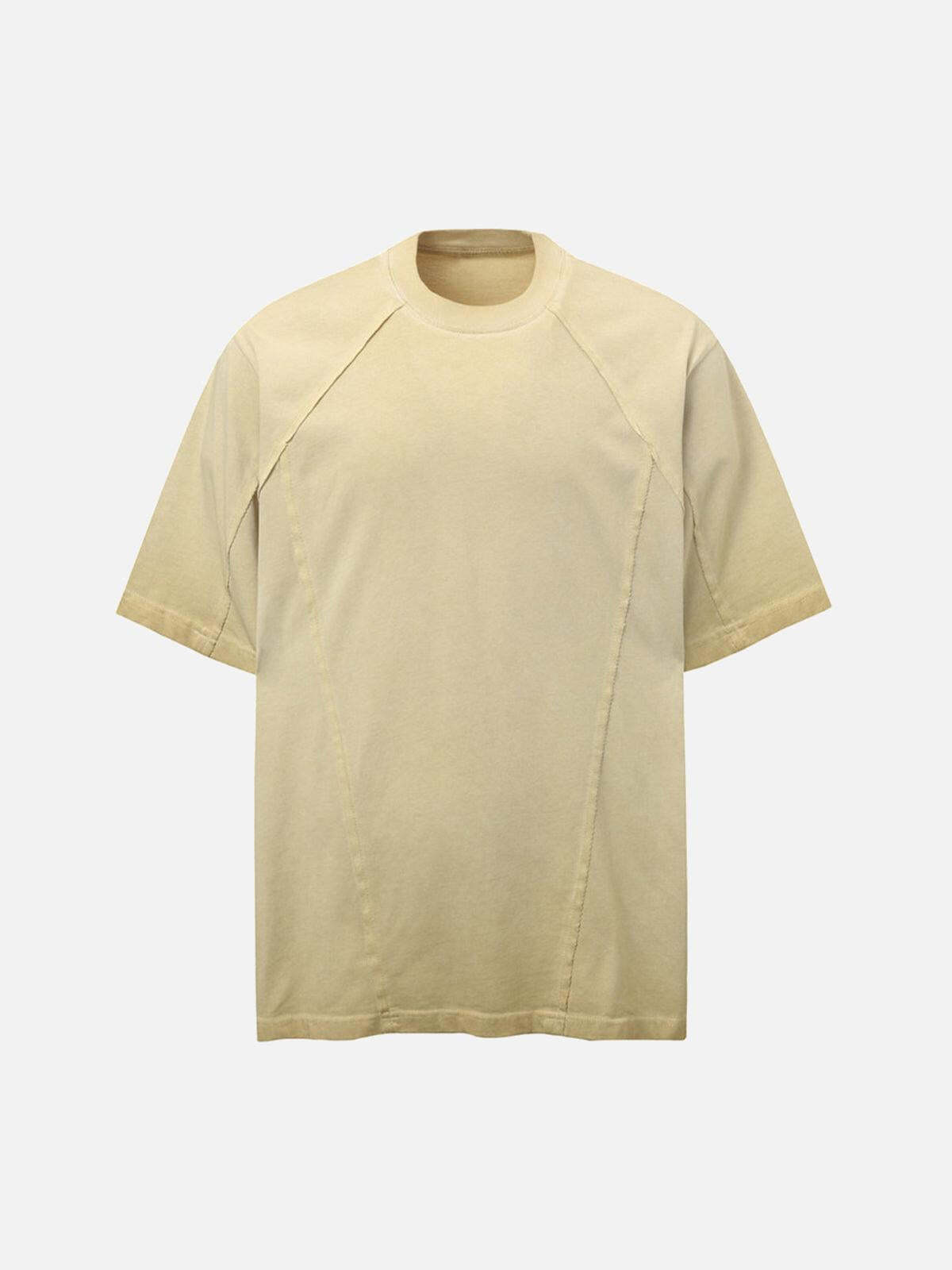 Concert Outfit Street Split Studded Patch T-Shirt Concert Outfit Street Split Studded Patch T-Shirt