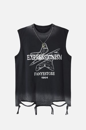 Concert Outfit Street Star Graphic Vest