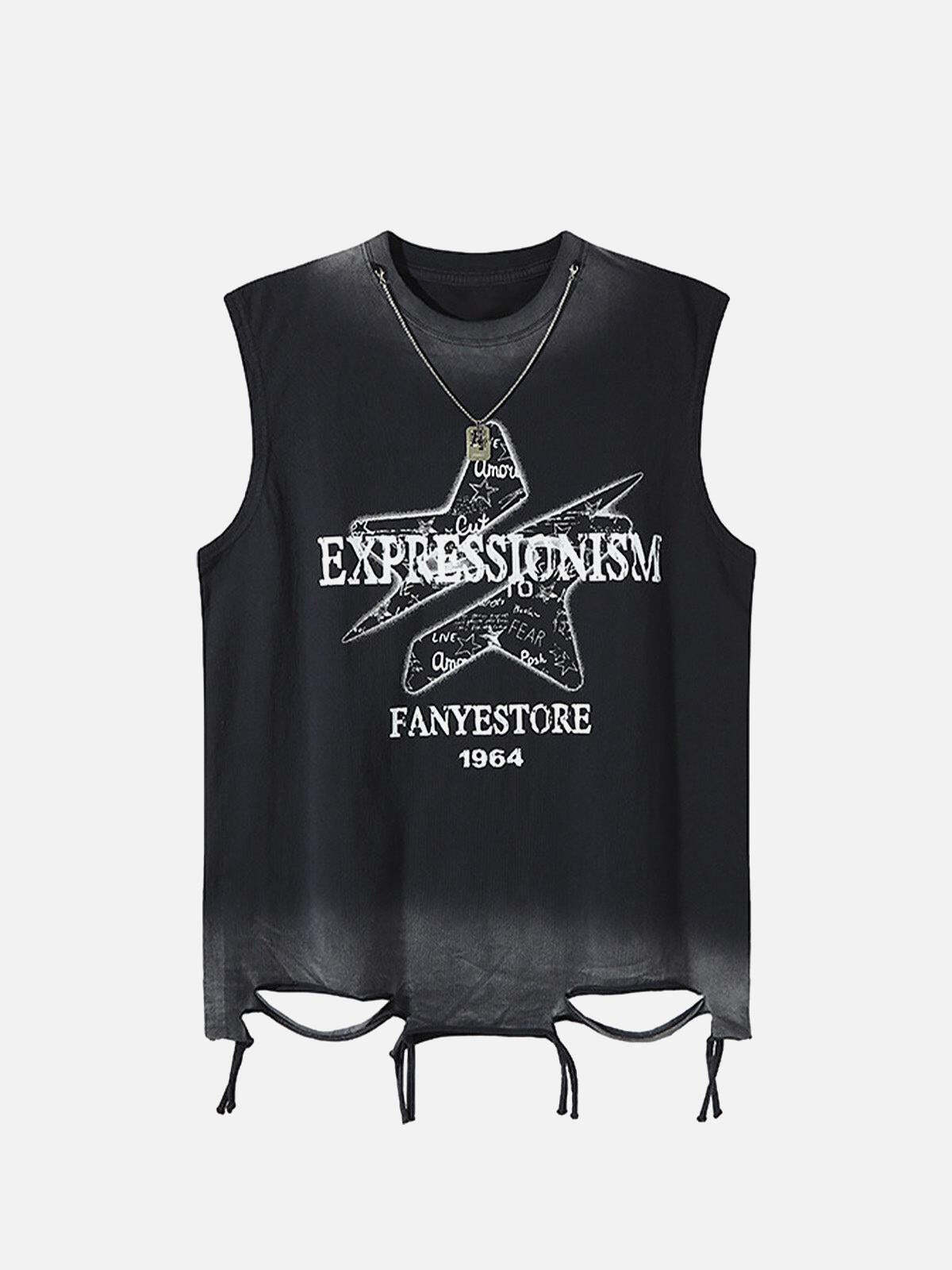 Concert Outfit Street Star Graphic Vest Concert Outfit Street Star Graphic Vest